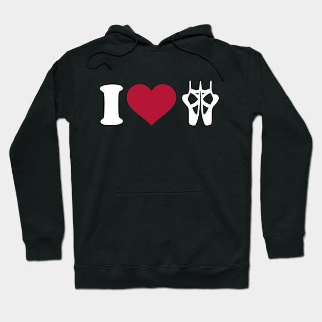 I love Ballet Hoodie by Designzz